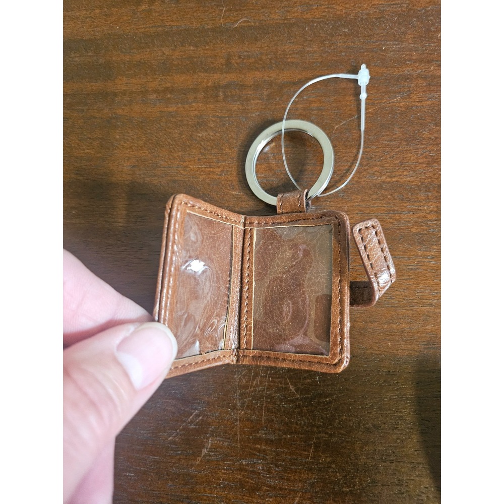 Longaberger Photo Keychain Womens Small Red Plaid Orchard Park Vintage 1990s